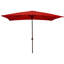 Parasol de marché pour l'extérieur de 10 pi avec manivelle à main Rawlins-112919989