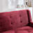 47.24" Wide Tufted Back 2-Seater Accent Chair With High-Density Foam Cushion Premium Linen/Suede Loveseat Sofa For Small Spaces-1798925490
