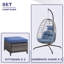 Chaise de patio inclinable avec coussins et repose-pieds Baja-696161762