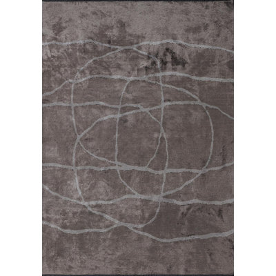 Modern Abstract Squiggly Circle
