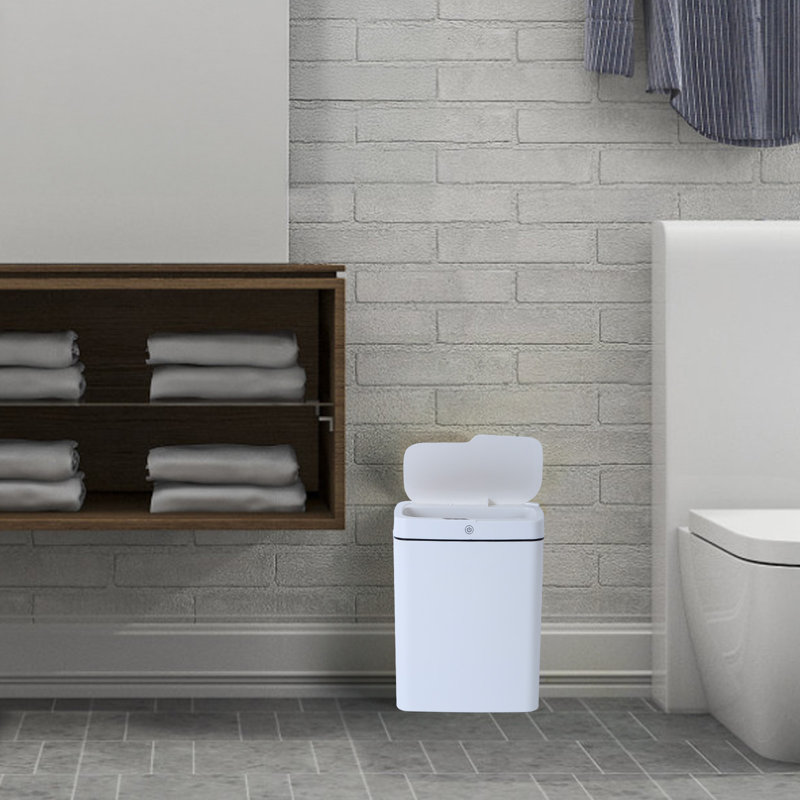 Poubelle à capteur de mouvement 3 modes 18L (alimentée par batterie), 15 gallons