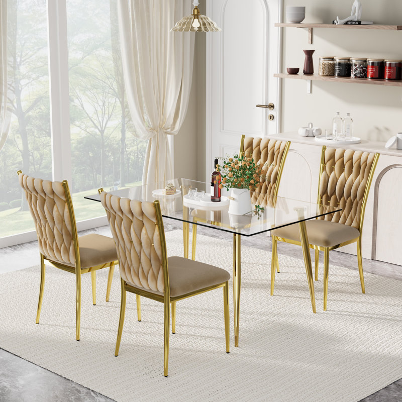 Ensemble repas rectangulaire pour 4 à 6 personnes, Brun, H 30 po x L 51 po x l 31,5 po, 5