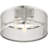 3 Semi Light Flush mount ceiling light fixture & Stainless Mesh Shade-1652435181
