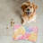 Artistic Leaves - Bone Shape Feeding Mat