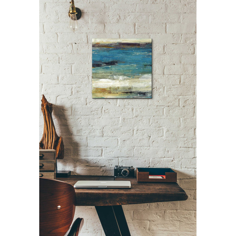 «Sea Breeze Abstract I» par Tim O'Toole, art mural en verre acrylique, H 12 po x l 12 po x P 0,13 po