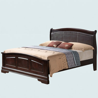 Classic Queen Bed In Warm Cappuccino Finish