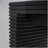 Modern Black Console Table with Ribbed Leg Design