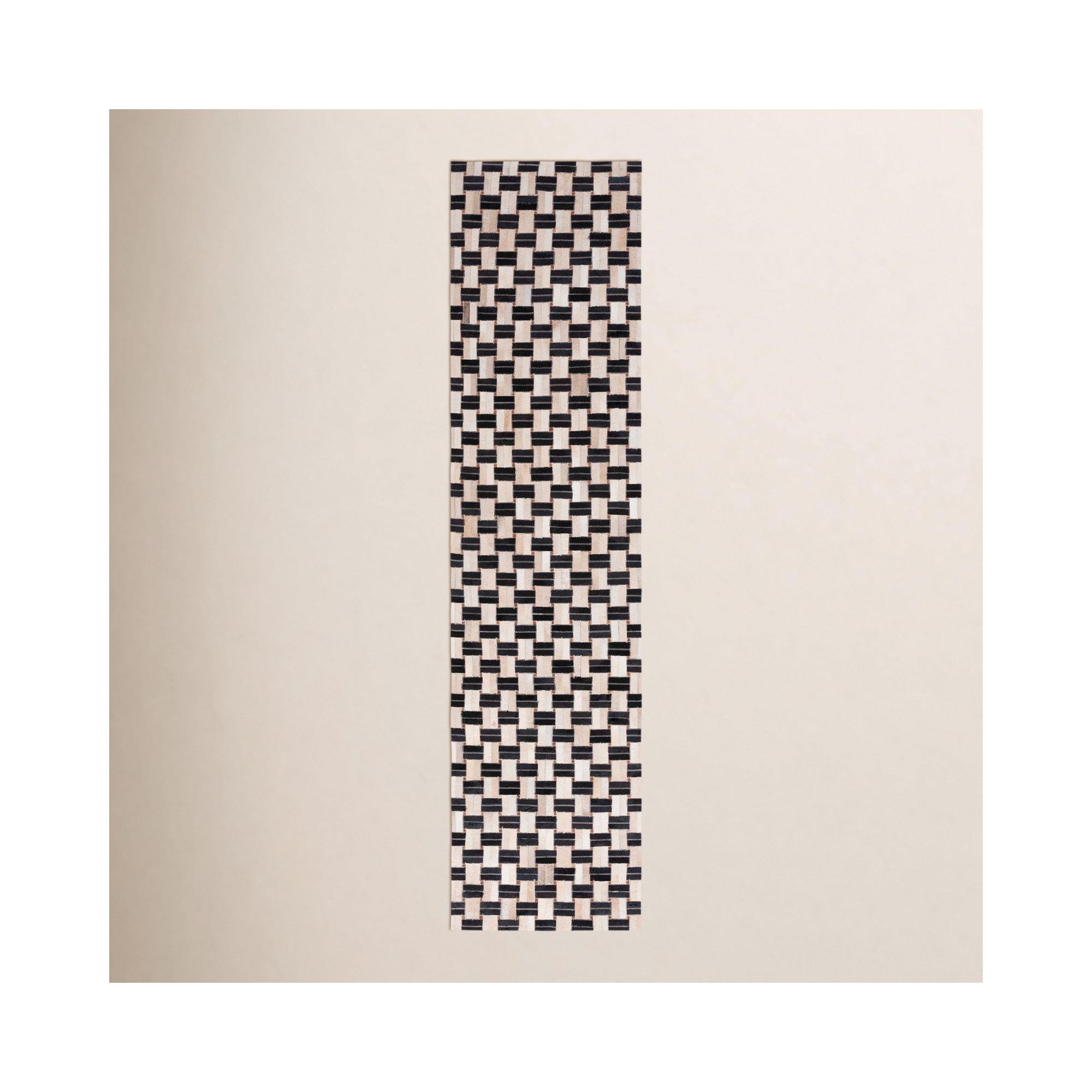 Mahsa Cowhide Rug, Runner 2'3" x 9'