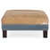 Repose-pieds de cocktail rectangulaire en cuir véritable de 51,5 po de largeur XL Rectes