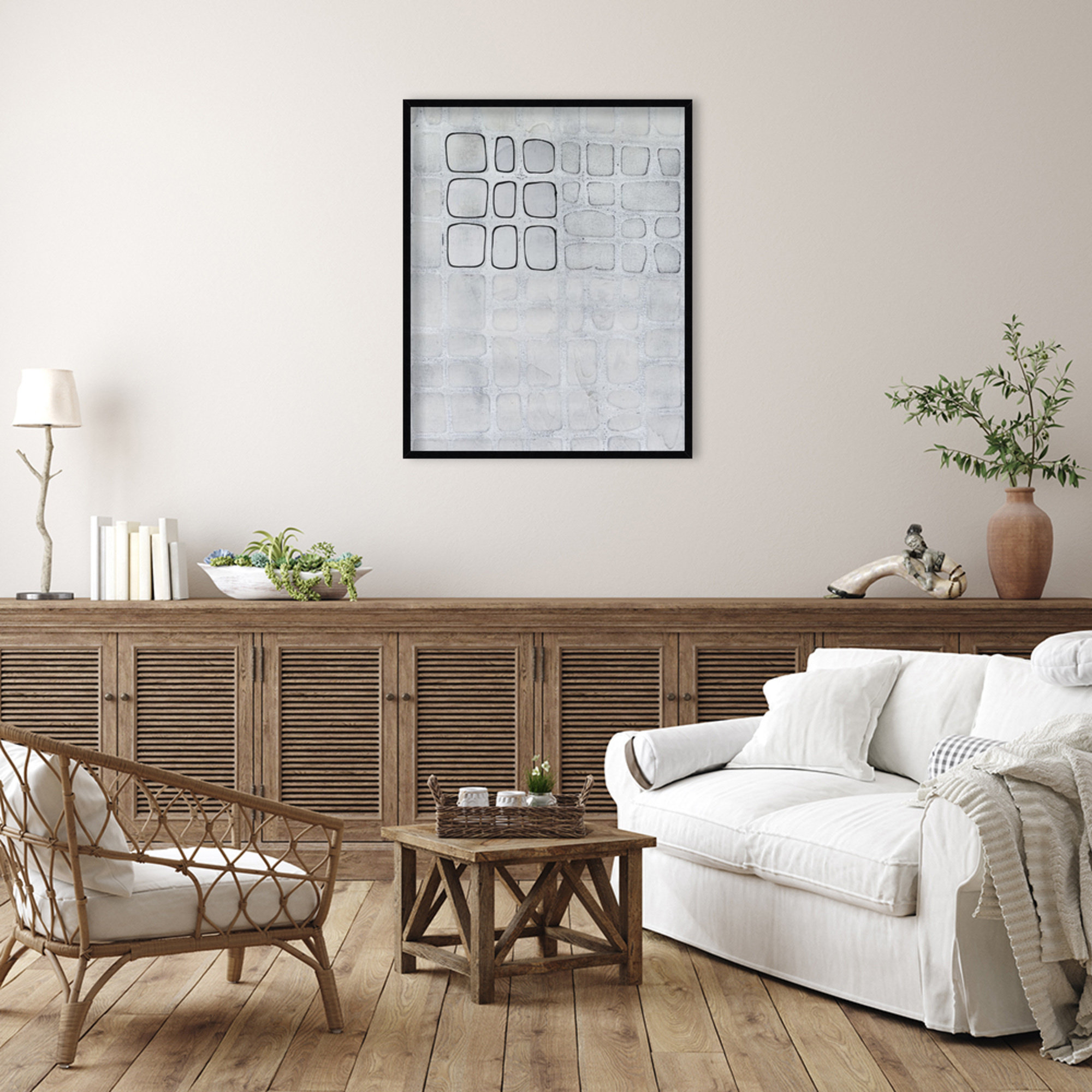 Lumen Colour I by Finnerty Wood Framed Wall Art Print, Black, 41" H x 33" W