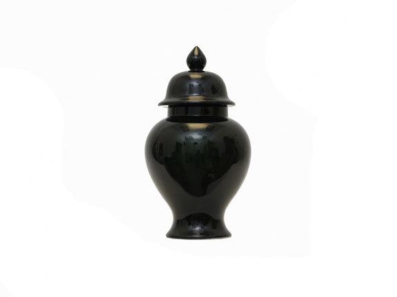 Ceramic Food Storage Container, Black