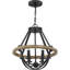 Luminaire suspendu géométrique 4 lumières Thiele