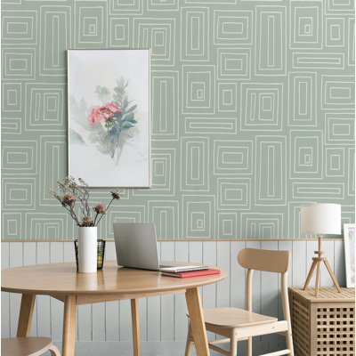 Maleisha Peel & Stick Geometric Double Roll