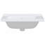Belfry Bathroom Stonebrook 48mm W White Ceramic Rectangular Sink with Overflow-2036136518