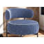 Chaise pivotante de conception moderne avec dossier incurvé et pieds en métal-1482364302