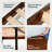 Rhombus Solid Rubber Wood King Platform Bed Frame with Geometric Headboard & Tapered Legs – Walnut-1219603619-1219603613