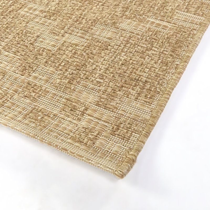 Tapis intérieur / extérieur taupe Kellye, Rectangle 5 pi 3 po x 7 pi