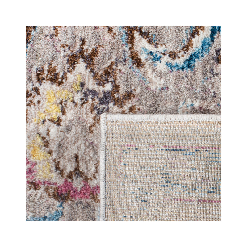 Fitz Performance Oriental Rug, Square 7'