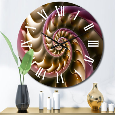 Horloge murale en métal