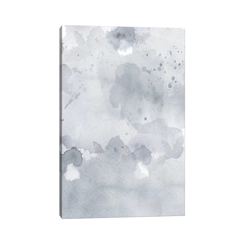 Grey Blue Abstract by Leah Straatsma - Painting on Canvas, Wrapped Canvas, 66.04cm H x 45.72cm W x 1.91cm D
