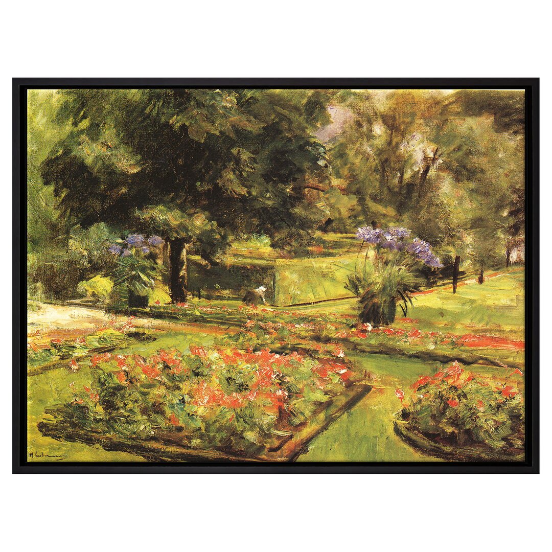 Gerahmter Kunstdruck Leinwandbild Wannseegarten von Max Liebermann