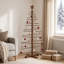 Sapin de Noël en bois de 125 cm, en bambou et pin massif-189543212