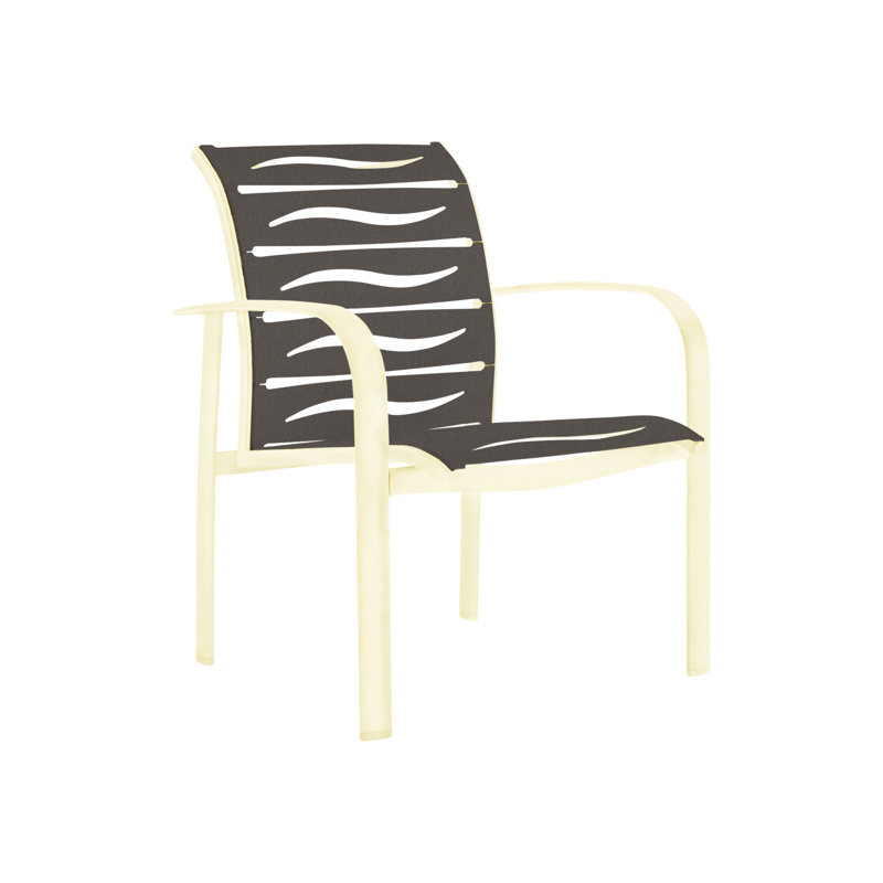 Laguna Beach Outdoor Dining Armchair, Snow, Mocha