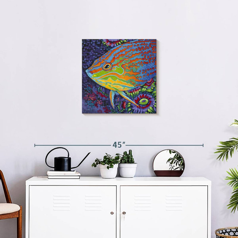 Brampt brillant poisson tropical I, H 20 po x l 20 po