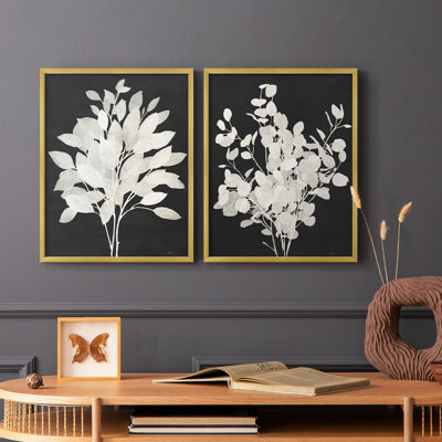 Misty Branches I-Premium Framed Print -Ready to Hang - No Nails Required - No Nails Required