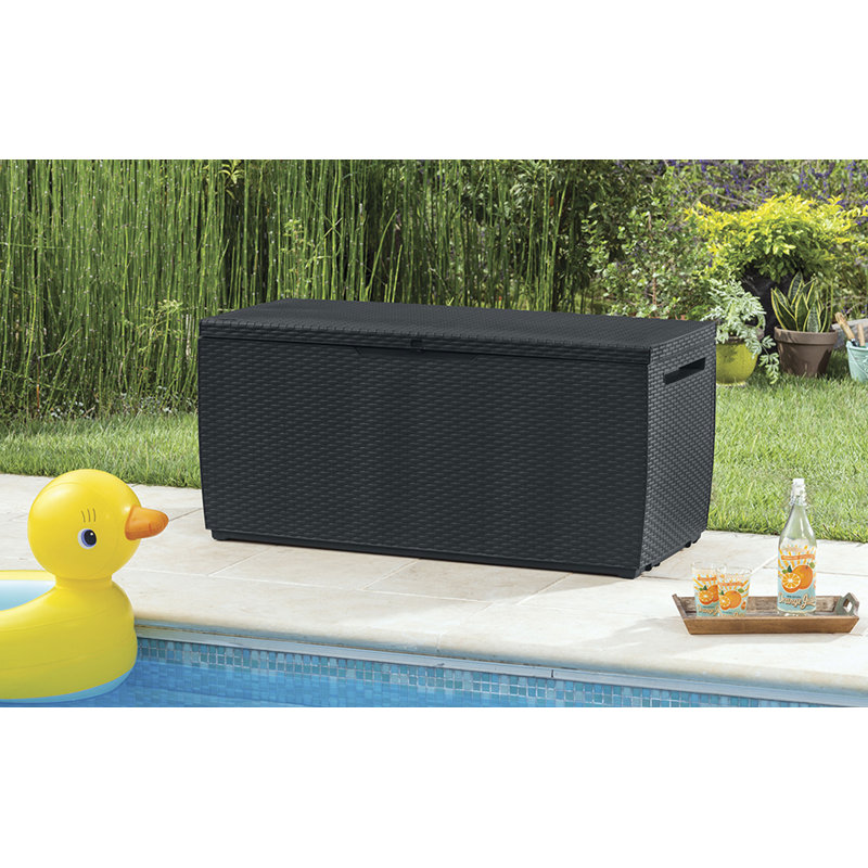 Keter Capri Garden Storage Box, Graphite/Grey
