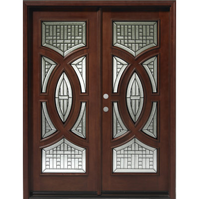Portes d'entrée frontales circulaires Delux Wodd