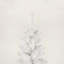  Arbre de Noël artificiel mince avec support en métal pliable, peu encombrant et facile à assembler pour les espaces compacts, arbre de Noël