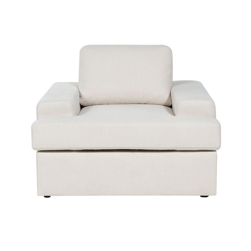 Lecenta Upholstered Armchair,  Light Beige