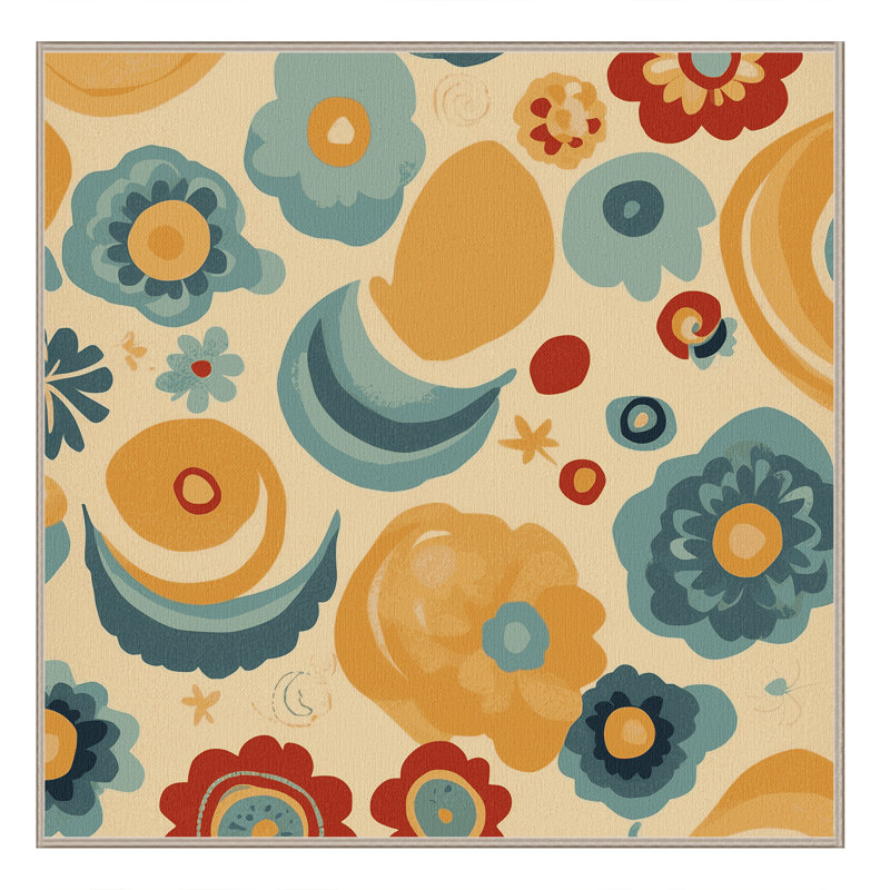 Vibrant Stomp Rug, Square 5'