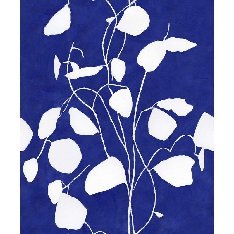 Susan Hable Floral Wallpaper Roll, Indigo