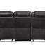 Canapé inclinable en cuir synthétique Braylon Magnetite