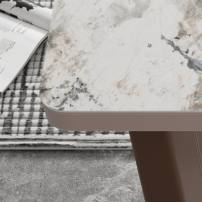 Table de bar en cuir italien