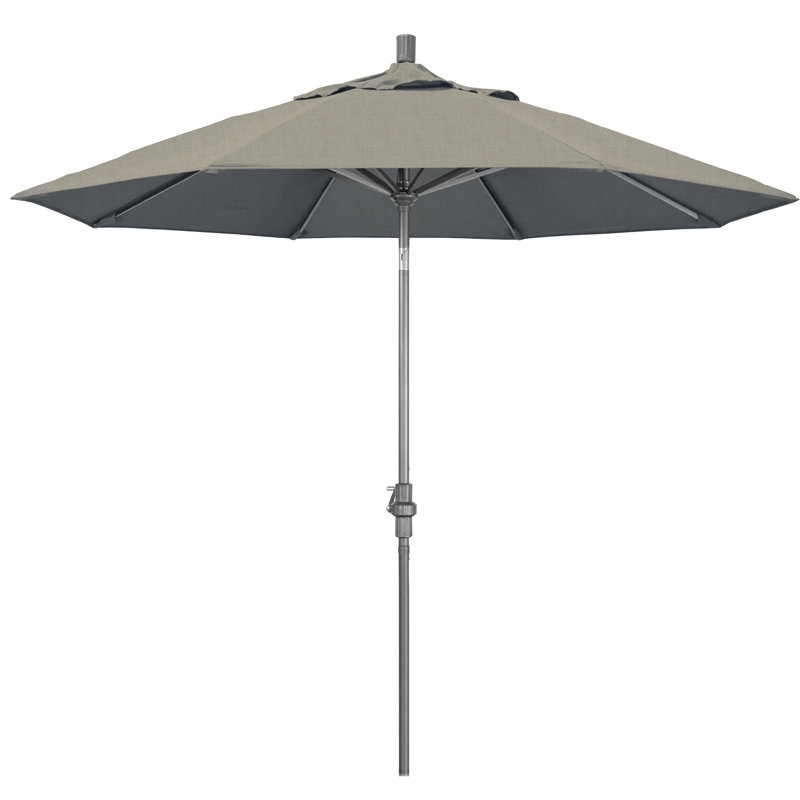 Parasol 9 'Market Sunbrella, Sunbrella® à tissage uni palette colombe