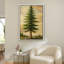 «Lone Pine Tree Golden Horizon Scenic Landscape», reproduction d'art sur toile encadrée très grande-120748029-120748037-120748038