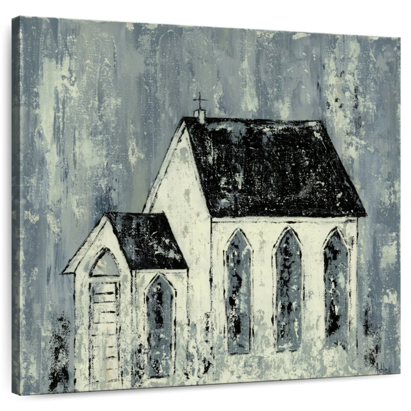 Adella Blue Church, 30" H x 30" W