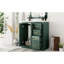 Meuble-lavabo de 30 po avec cadre en bois massif, charnières, planches, rangement spacieux pour les articles de toilette, style rétro et produits uniques à motif de rainures,-431478788