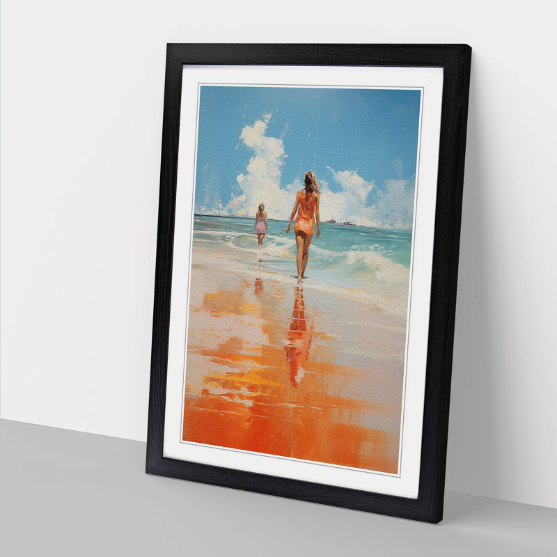 Single Picture Frame Print on Wood, Black Framed, 46cm H x 34cm W