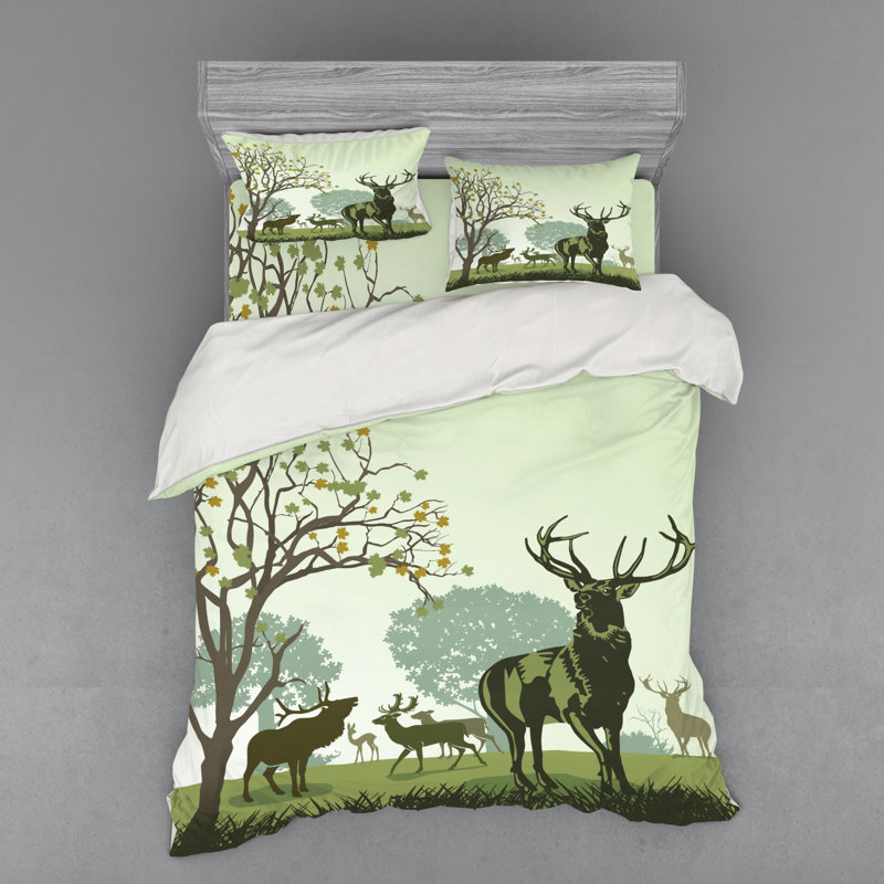 Rustic Polyester Duvet Cover, Queen Duvet Cover + 3 Additional Pieces