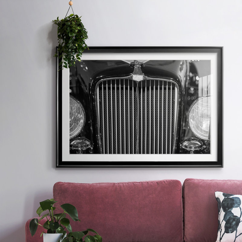 Vroom II, reproduction d'art encadrée, H 30 po x l 44 po x P 1,5 po, Noir
