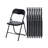 Haddan 44cm H Upholstered Metal Side Chair in Black
