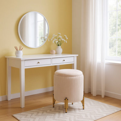 Solid Wood Accent Stool