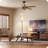 52'' Farmhouse Flush Mount Ceiling Fans With Lights Kit And Remote & App Control