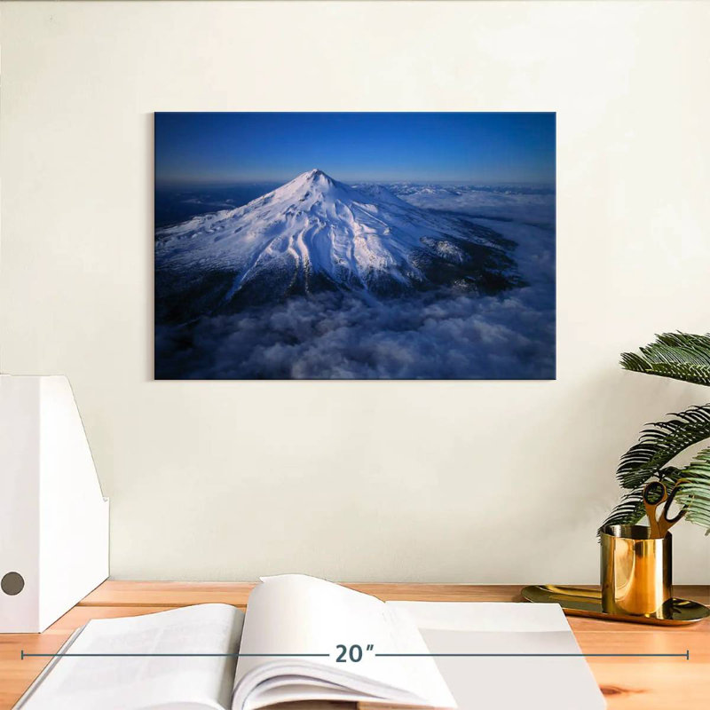 Mont Shasta enneigé Alvord, H 8 po x l 12 po