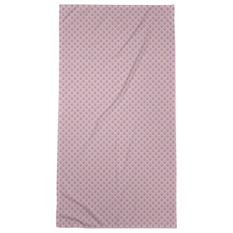 Katelyn Elizabeth Beach Towel, Pink/White