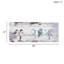 Panneau de décoration de planche de bois rustique peint à la main, gris et blanc, 30 po x 12 po x 1,5 po, art mural de Summers 'Home Decor, création